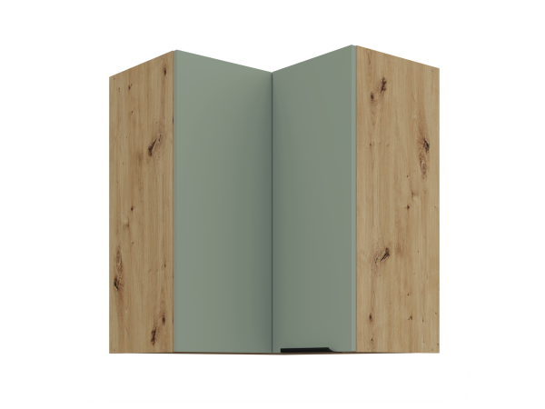 Szafka górna narożnikowa 60x60 GN-72 2F (90°) Kuchnia ARIA Fronty AQUAMARINE (Miętowe)