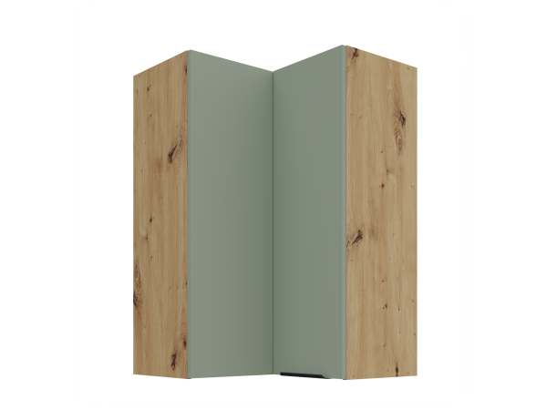 Szafka górna narożnikowa 60x60 GN-90 2F (90°) Kuchnia ARIA Fronty AQUAMARINE (Miętowe)