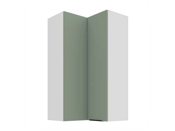 Szafka górna narożnikowa 60x60 GN-108 2F (90°) Kuchnia ARIA Fronty AQUAMARINE (Miętowe)