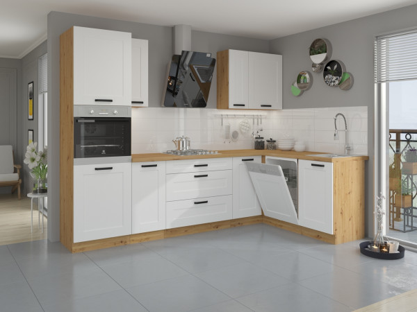 Kuchnia LUNA  Biała. Dowolny Wybór Szafek.