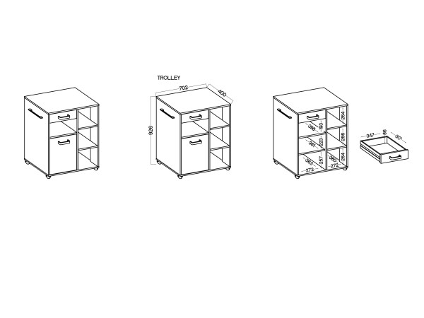 Roller Kredens Kuchenny Monza