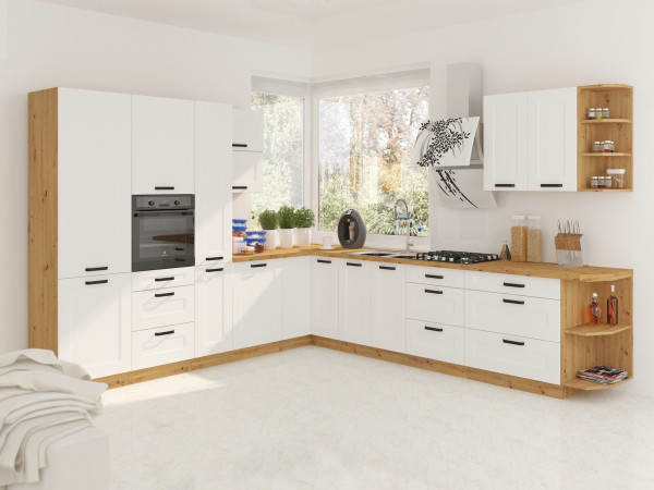 Kuchnia LUNA  Biała. Dowolny Wybór Szafek.