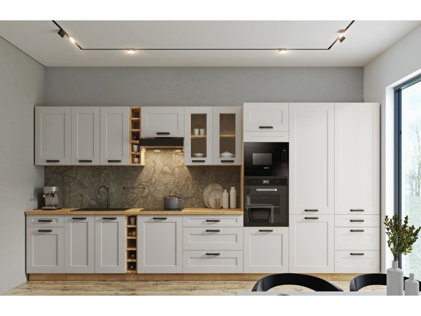 Kuchnia LUNA Biała. Dowolny Wybór Szafek.