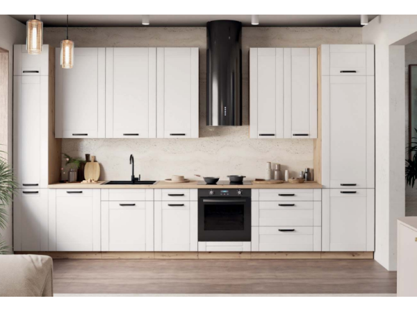 Kuchnia LUNA Biała 410cm. Dowolny Wybór Szafek.