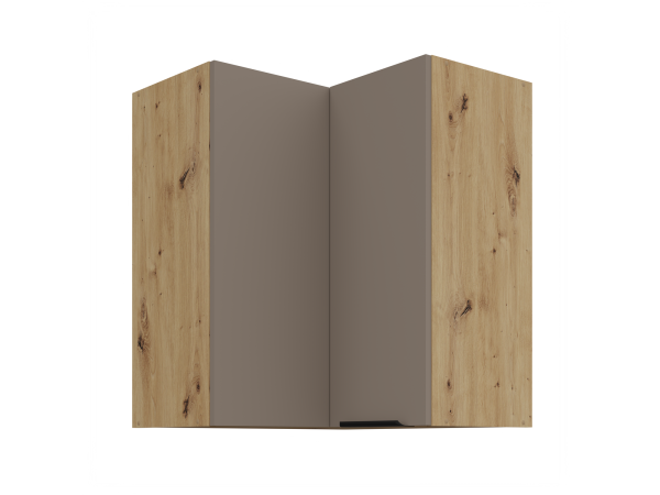 Szafka górna narożnikowa 60x60 GN-72 2F (90°) Kuchnia ARIA Fronty Sandgrau AFM