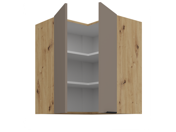 Szafka górna narożnikowa 60x60 GN-72 2F (90°) Kuchnia ARIA Fronty Sandgrau AFM