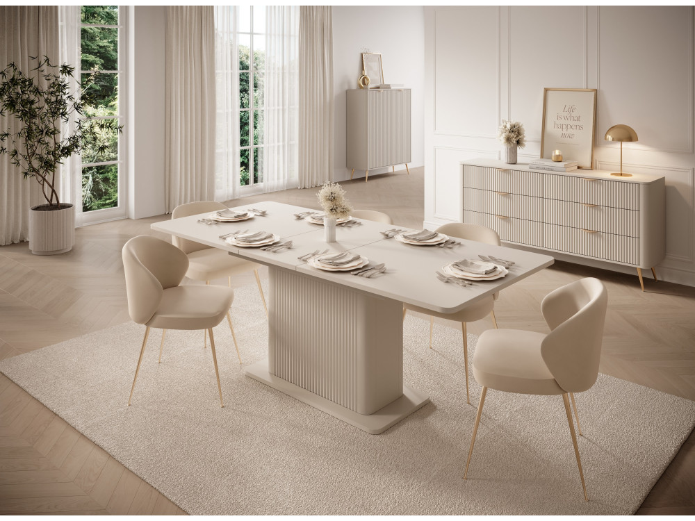 KOMODA WYSOKA 2D Lante Beżowy. Stwórz własny...