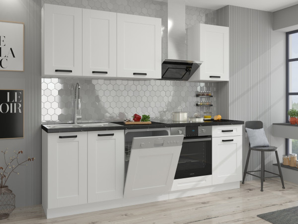 Kuchnia LUNA Biała. Dowolny Wybór Szafek.