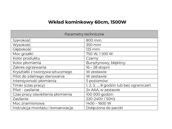 Szafka RTV 160 Duke z Kominkiem Elektrycznym Kolor Biały Połysk
