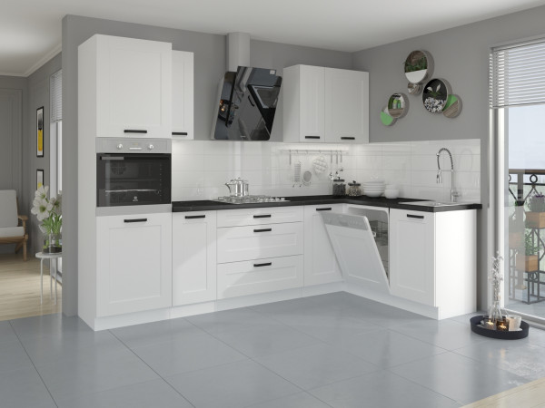 Kuchnia LUNA Biała. Dowolny Wybór Szafek.