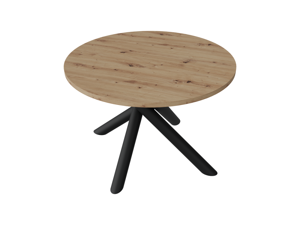Stół  OSLO o średnicy 110cm w kolorze  DĄB ARTISAN