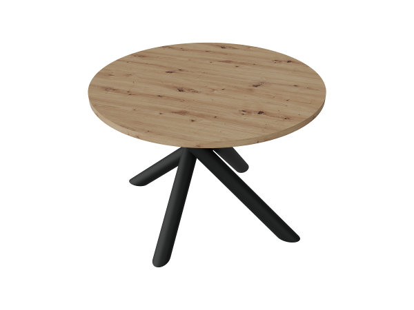Stół  OSLO o średnicy 110cm w kolorze  DĄB ARTISAN