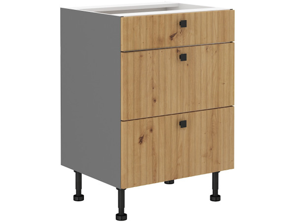 Szafka dolna 3 szuflady 60 D 3S BB -KUCHNIA AVA