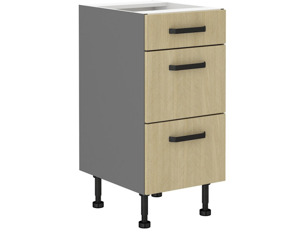 Szafka dolna 3 szuflady 40 D 3S BB  -KUCHNIA SCANDI