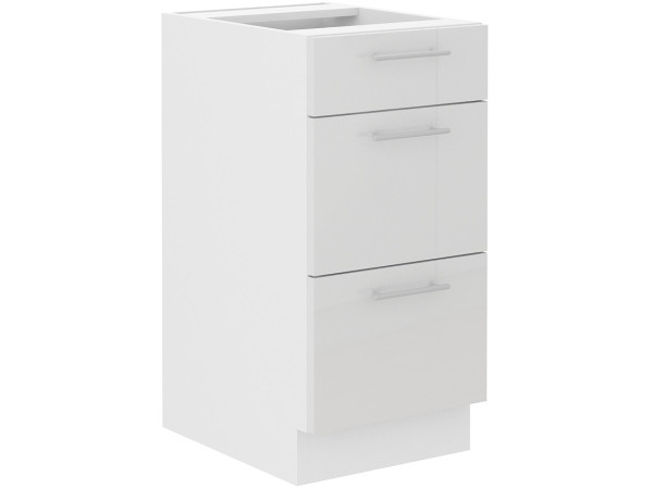 Szafka dolna 3 szuflady 40 D 3S BB -KUCHNIA LARA BIAŁA