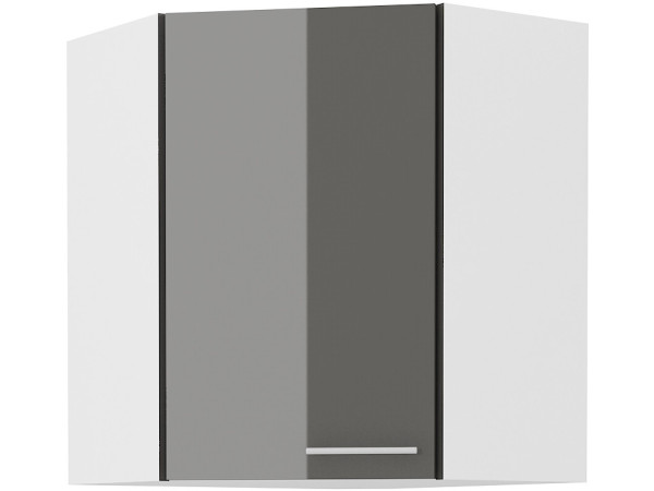 Szafka górna narożnikowa 60x60 GN-72 1F -KUCHNIA LARA SZARA