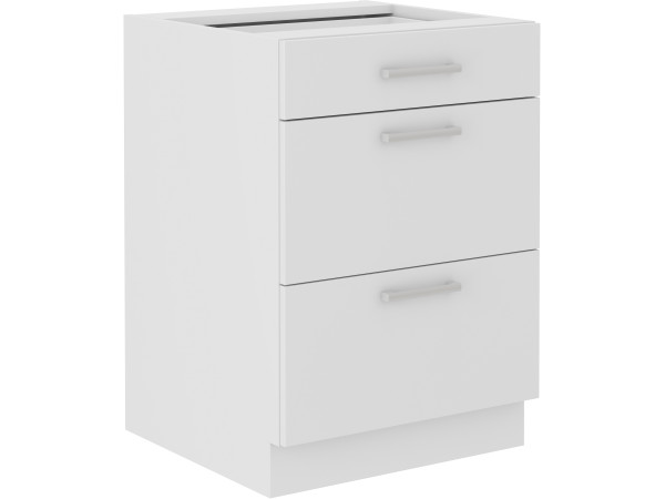 Szafka dolna 3 szuflady 60 D 3S BB -KUCHNIA EKO WHITE