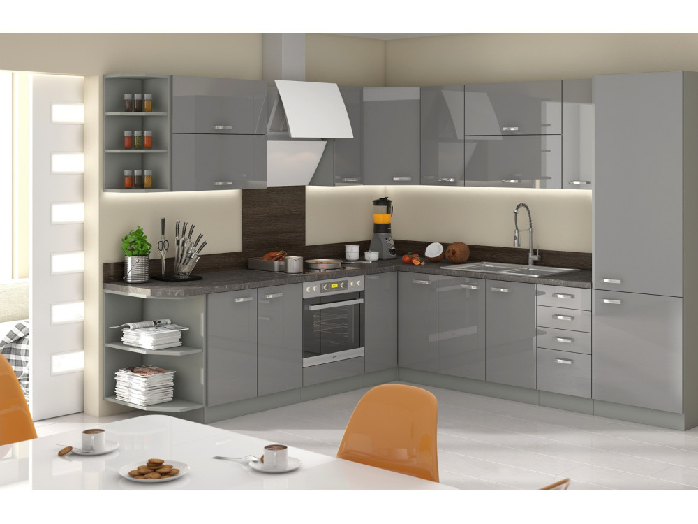 Szafka górna 40 G-72 1F -KUCHNIA GREY SZARY