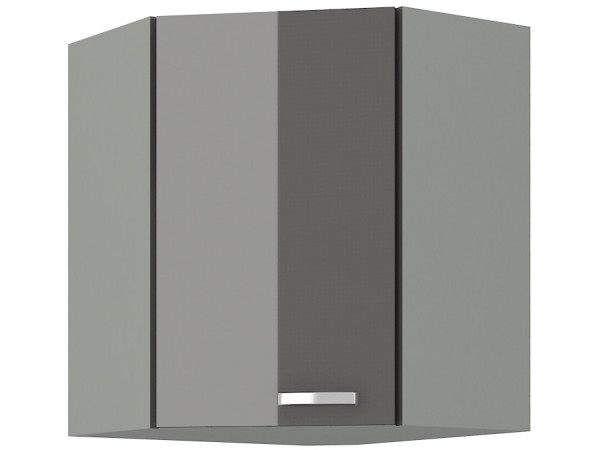 Szafka górna narożna 58x58 GN-72 1F -KUCHNIA GREY SZARY