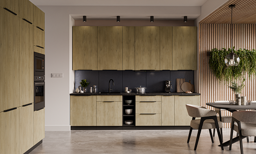 KUCHNIA DĄB CREMONA / CZARNY