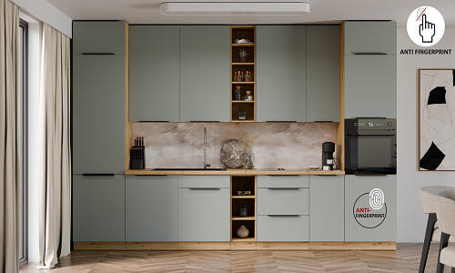 KUCHNIA ARIA FRONTY KOLOR AQUAMARINE  ( Miętowy) AFM / 3 KOLORY KORPUSÓW